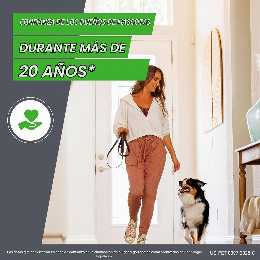 FRONTLINE Plus Tratamiento de pulgas y garrapatas para perros grand...