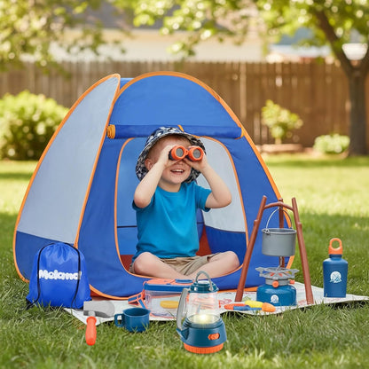 Meland Juego de camping para niños con tienda de campaña, juguete d...