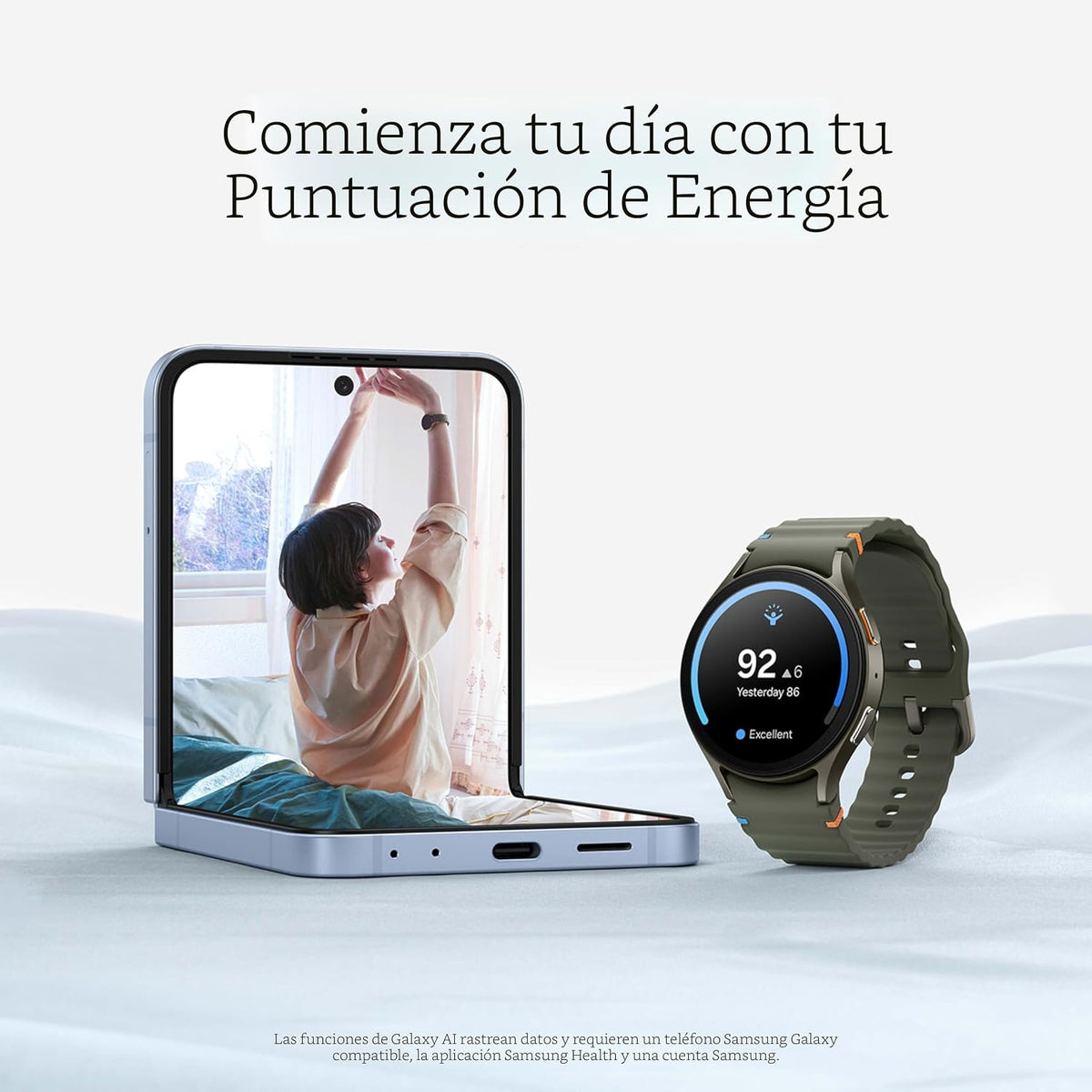 SAMSUNG Galaxy Watch 7 44mm Bluetooth AI Smartwatch con puntuación...