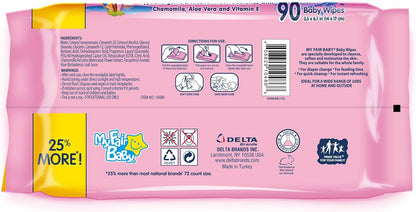 My Fair Baby Toallitas prémium para bebés, rosas, 10486-24