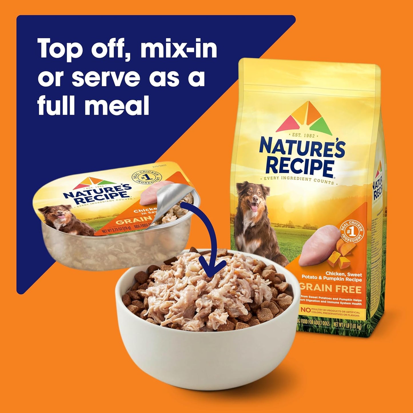 Nature's Recipe - Alimento húmedo sin cereales para perros; rec...