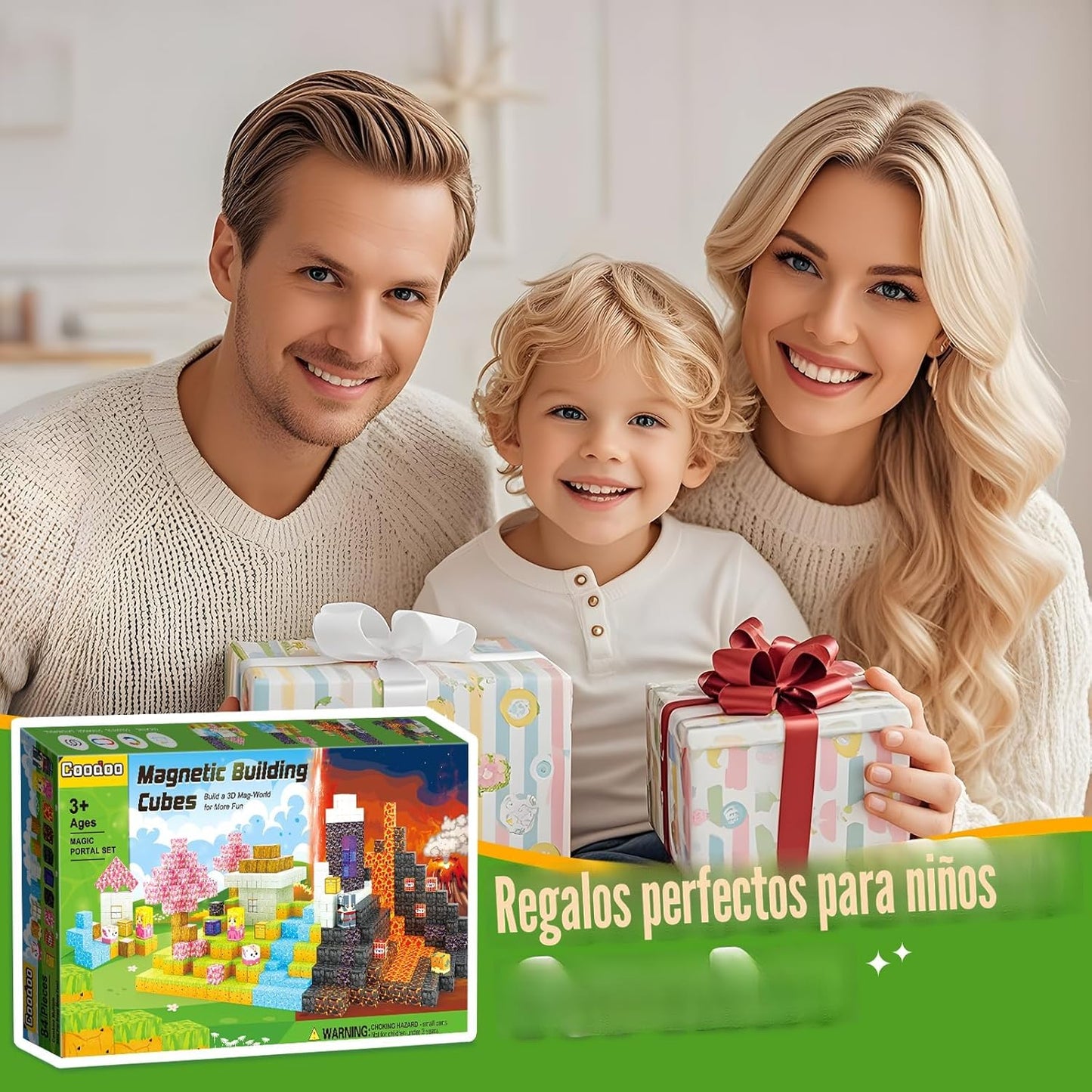 Bloques magnéticos \u2013 Build Mine Magnet World Magic Portal Set,...