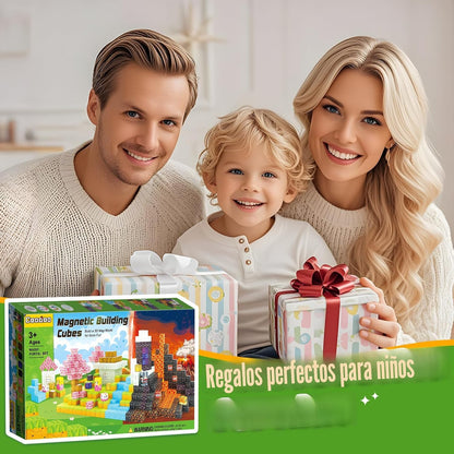 Bloques magnéticos \u2013 Build Mine Magnet World Magic Portal Set,...