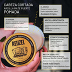 REUZEL Pomada de arcilla mate fuerte Severed Head 3.38 oz | Arcilla...