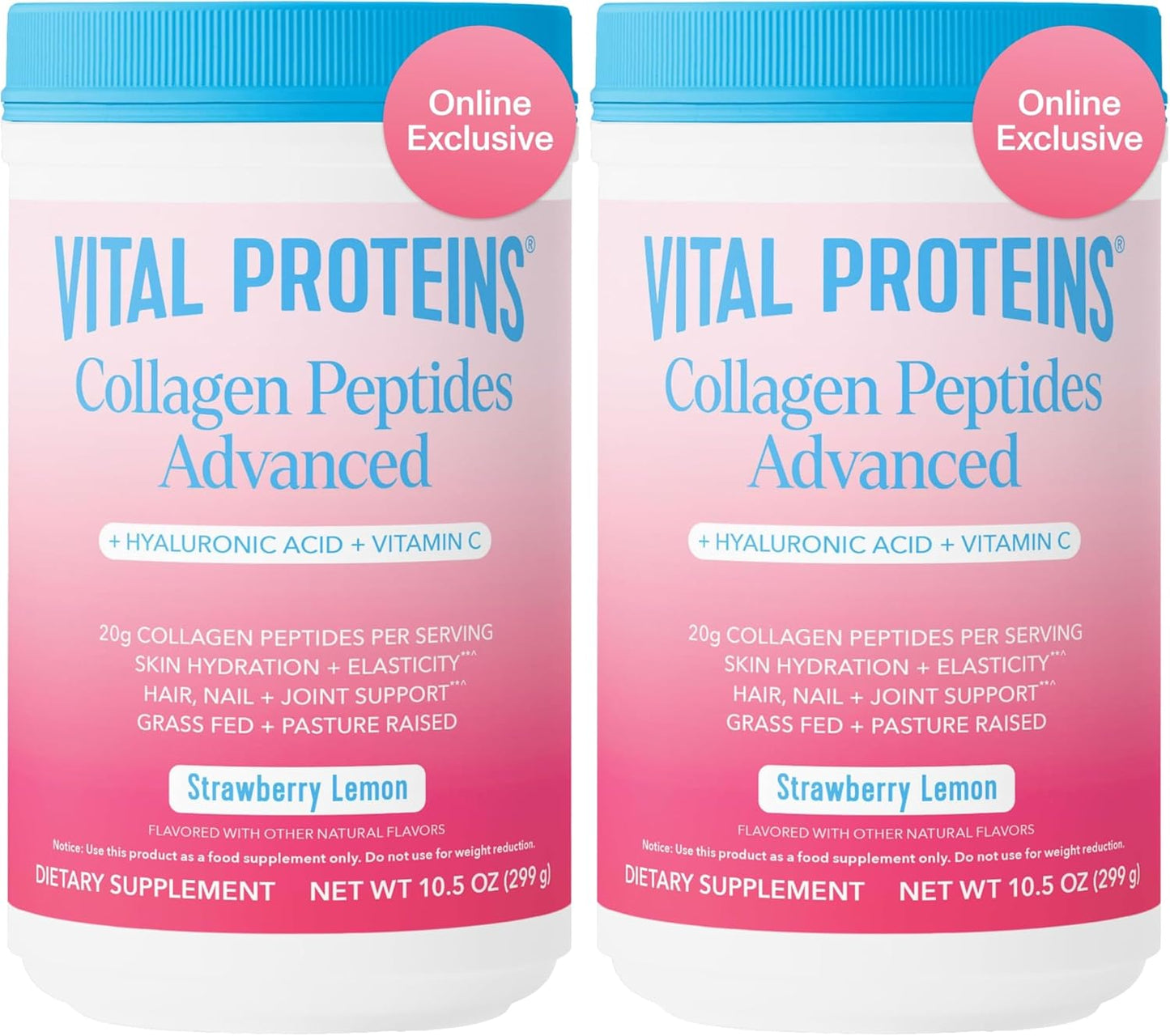 Vital Proteins Péptidos de colágeno avanzados, péptidos hidrolizado...