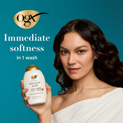 OGX Acondicionador nutritivo + leche de coco, acondicionador hidrat...