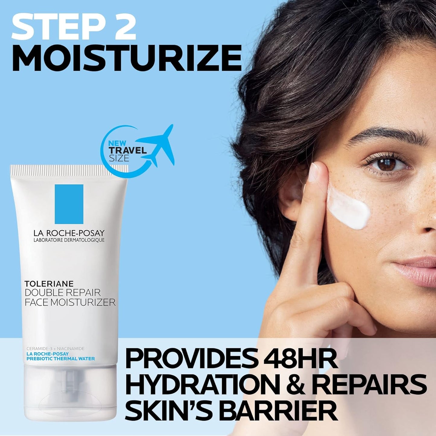 La Roche-Posay Toleriane - Limpiador facial suave e hidratante, lim...