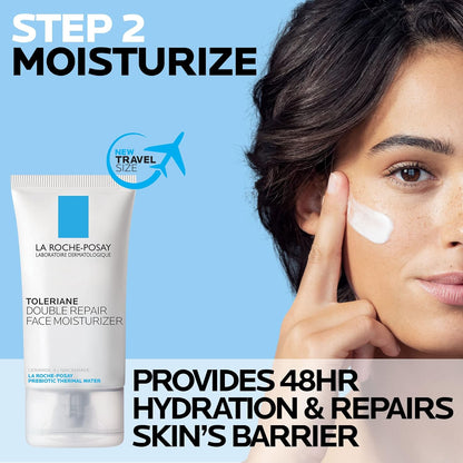 La Roche-Posay Toleriane - Limpiador facial suave e hidratante, lim...