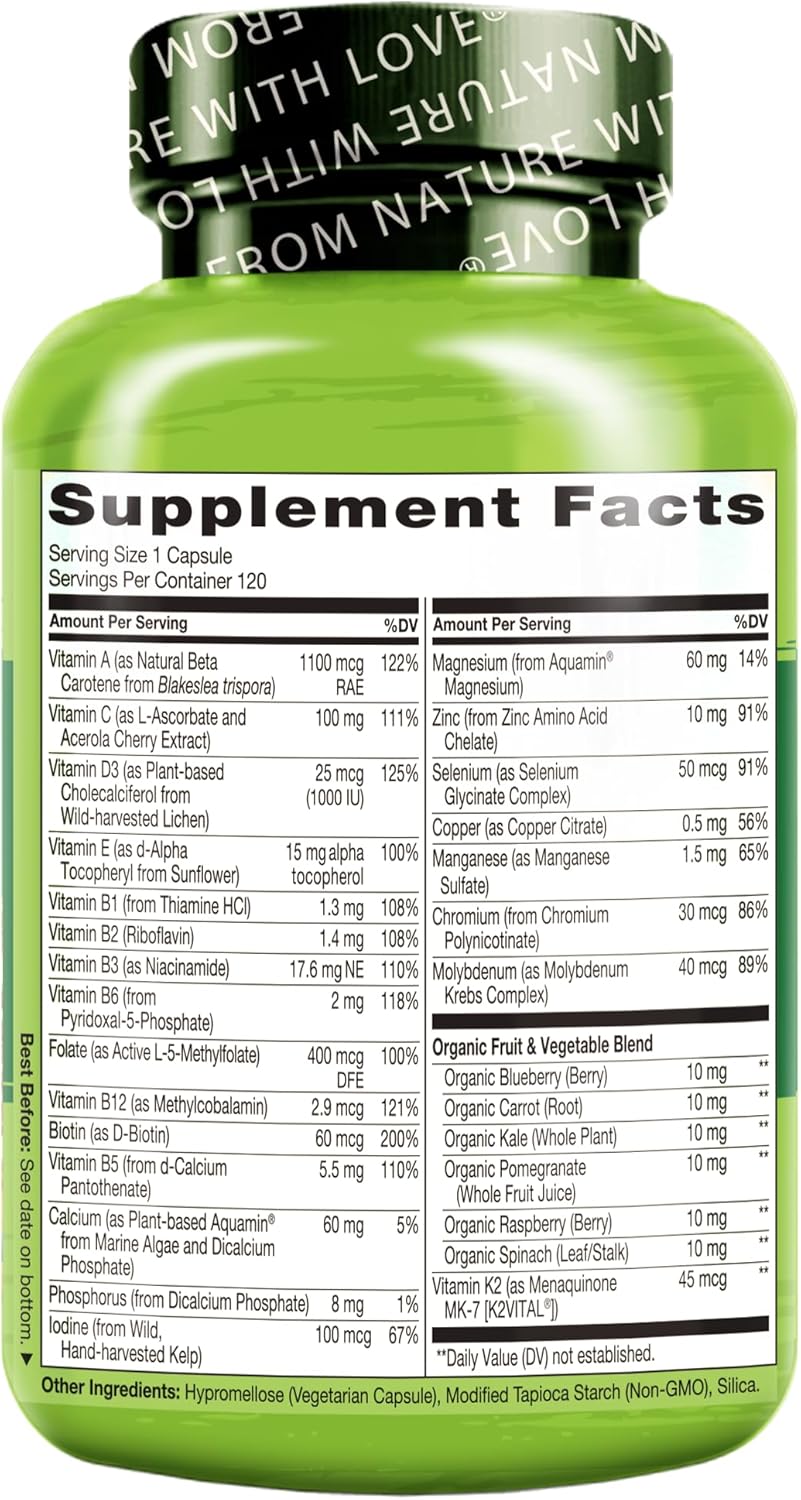 NATURELO Multivitamínico para hombres de 50+ - Un multivitamínico d...