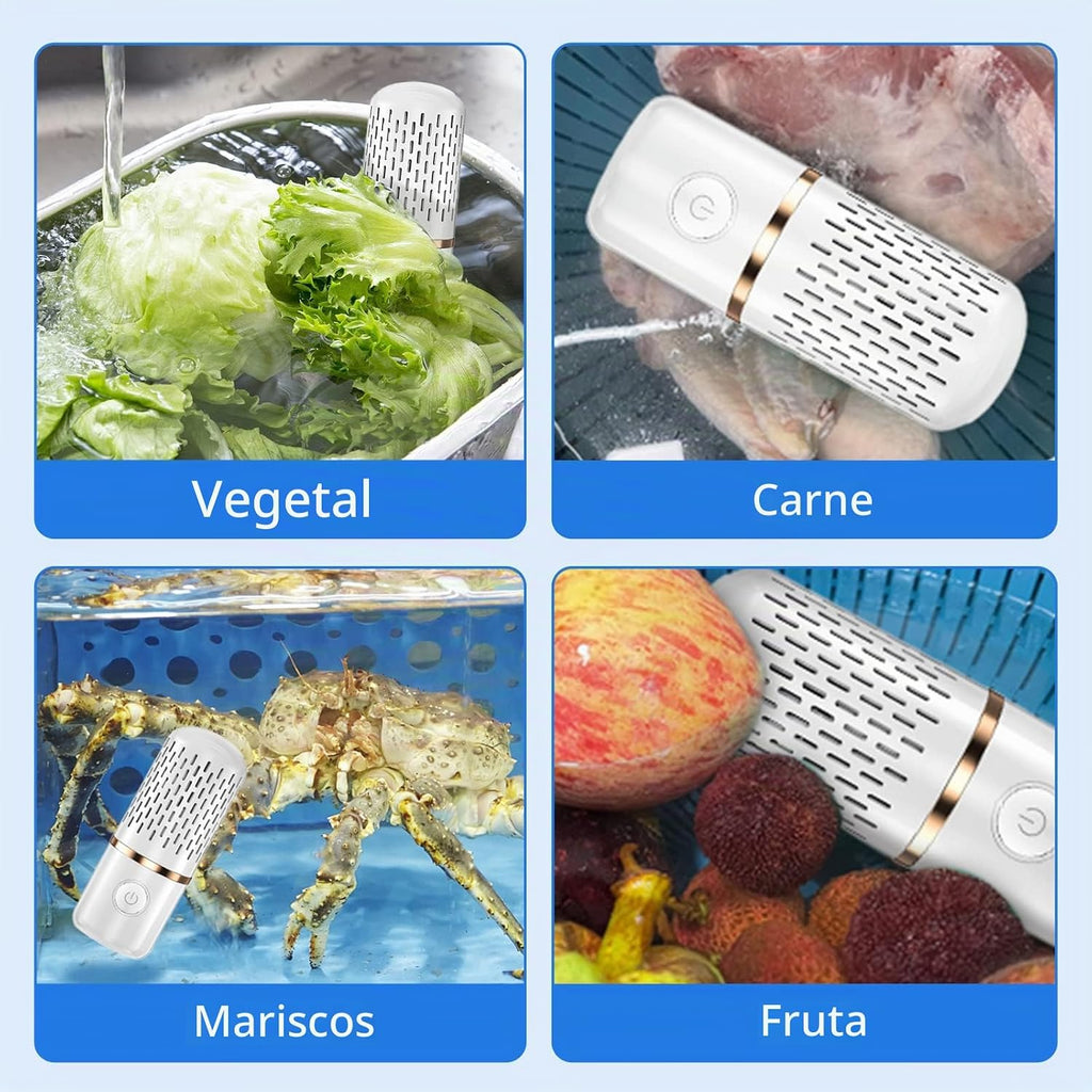 Fabenix Máquina de limpieza de frutas y verduras, purificador de al...