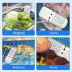 Fabenix Máquina de limpieza de frutas y verduras, purificador de al...