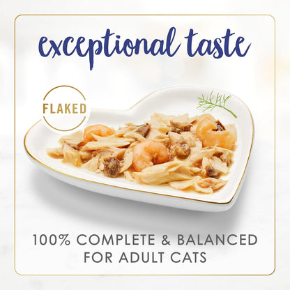 Comida húmeda para gatos Purina Fancy Feast con pescado y camarones...