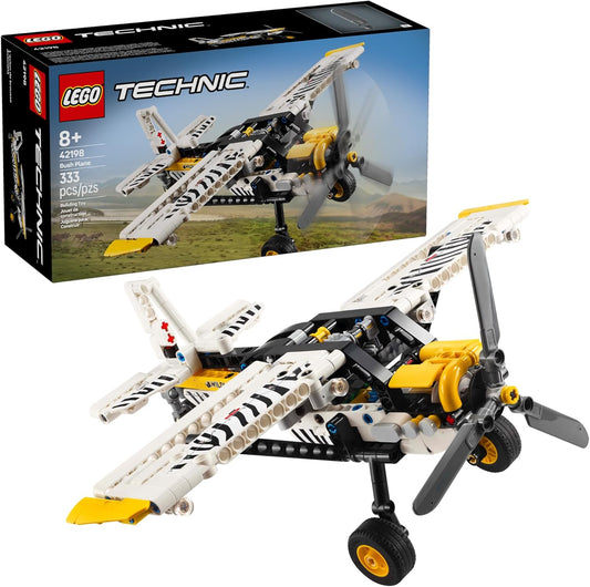 Avión de juguete LEGO Technic - Avión de juguete para construir para niños, niños y niñas, a partir de 8 años - Juego de avión modelo con hélice giratoria, motor de pistón de 4 cilindros y más - 42198