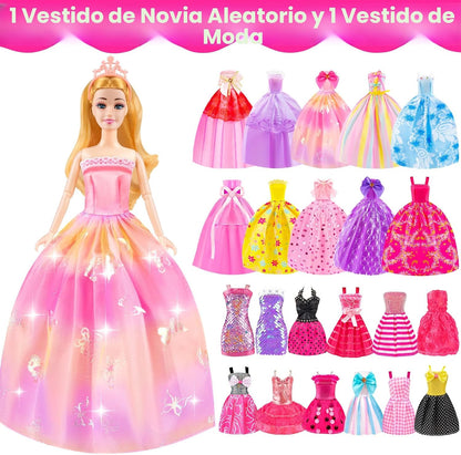 Juego de 76 piezas de muñeca y automóvil convertible, incluye muñec...
