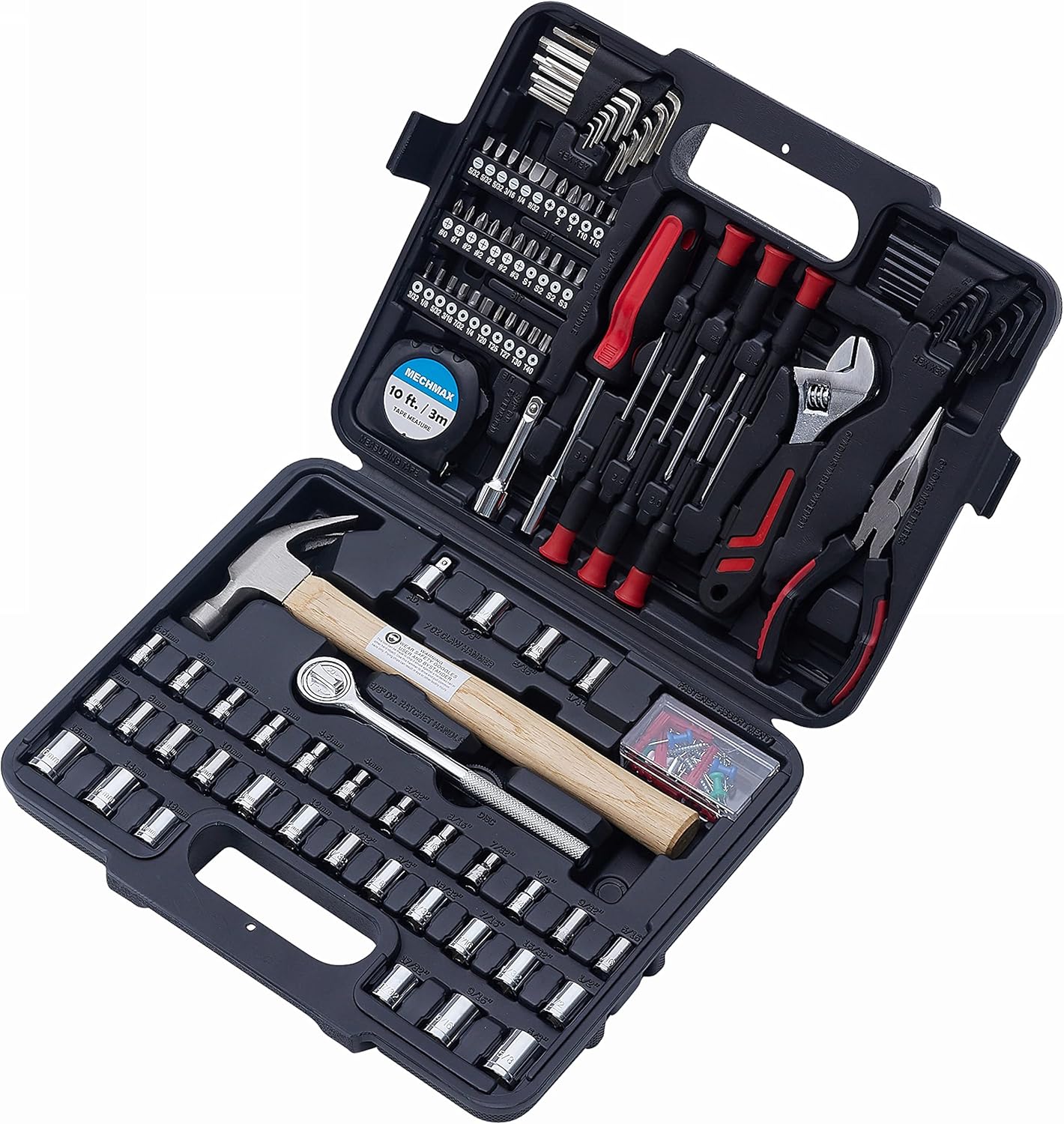 MECHMAX Kit de herramientas de 149 piezas, juego de herramientas ma...