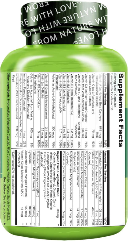 NATURELO Multivitaminas para Adolescentes Niñas\/Niños, 60 Cápsulas...
