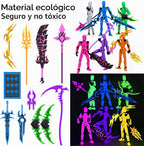 Juego de 13 figuras de acción luminosas Titan ya ensambladas, figur...