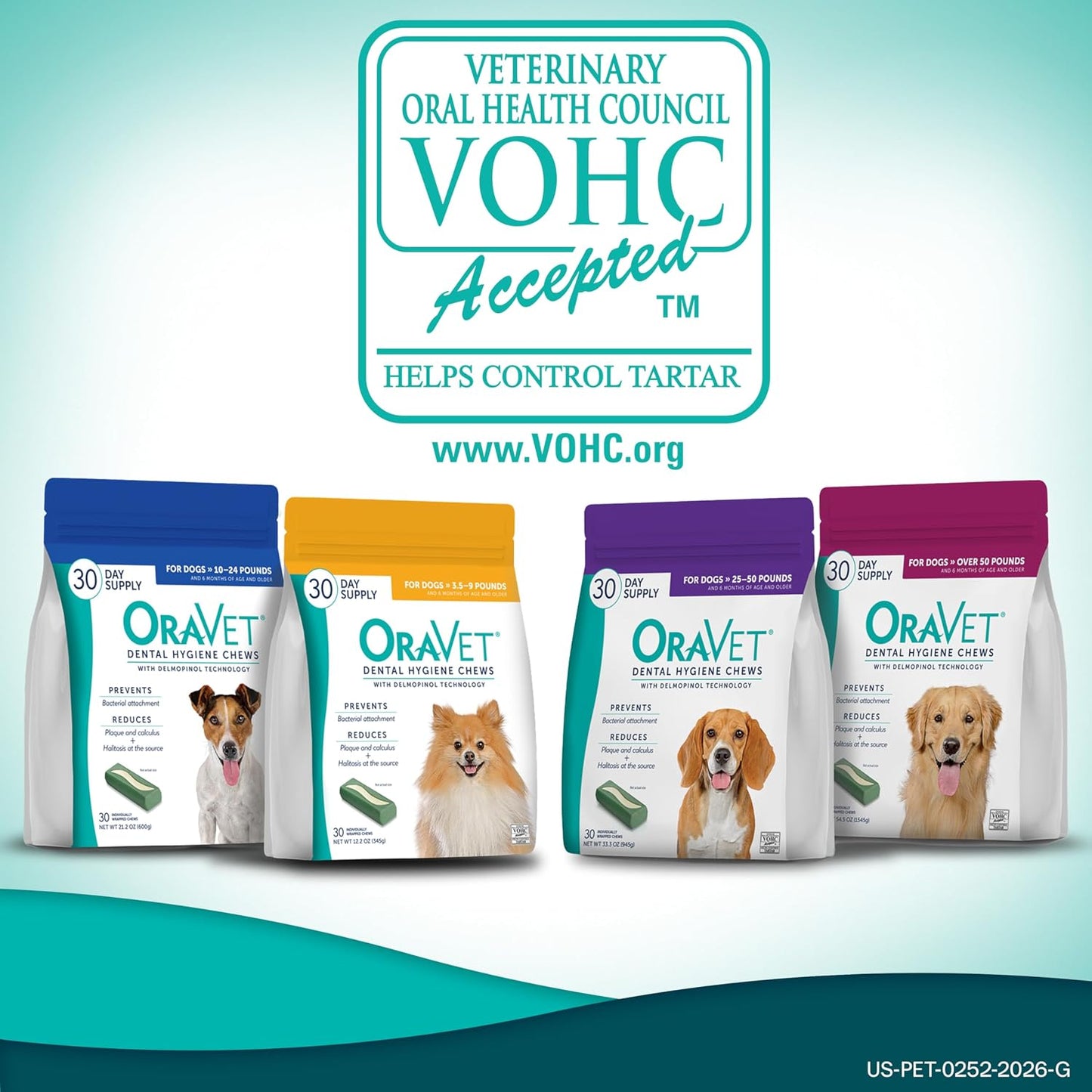OraVet Masticables Dentales para Perros, Masticables para Cuidado O...