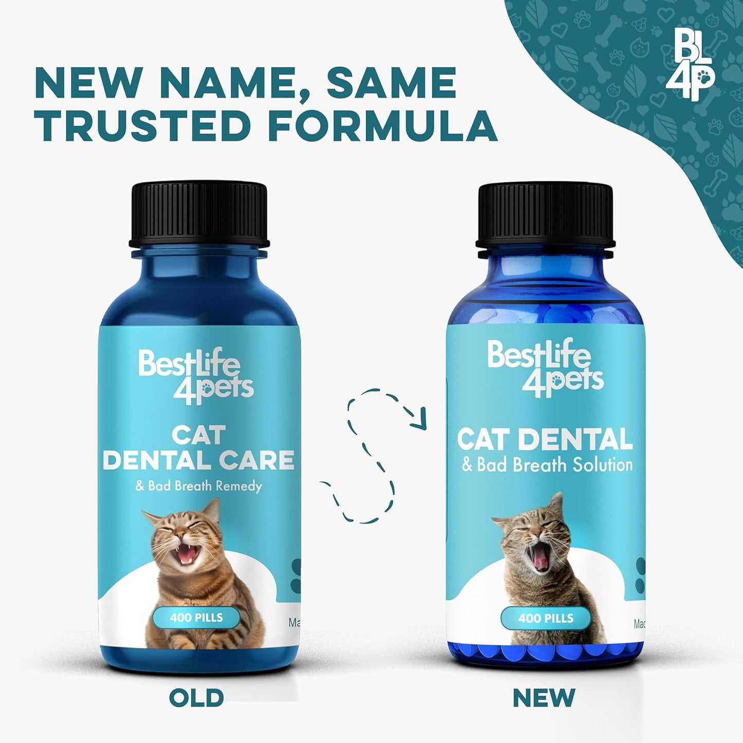 Remedio para el mal aliento y la salud oral de los gatos, cuidado d...