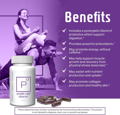 Global Purple Caps Xtreme - Suplemento con vitaminas y minerales de...