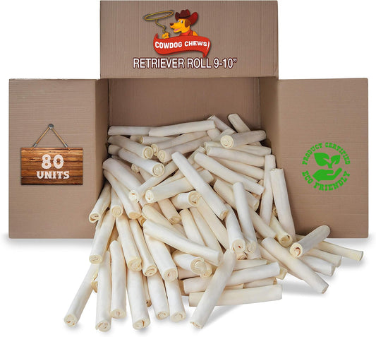 Cowdog Chews Rollo Retriever de 9 a 10 pulgadas, producto de cuero...