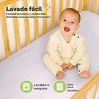 Paquete de 2 fundas protectoras de colchón impermeables para cuna,...