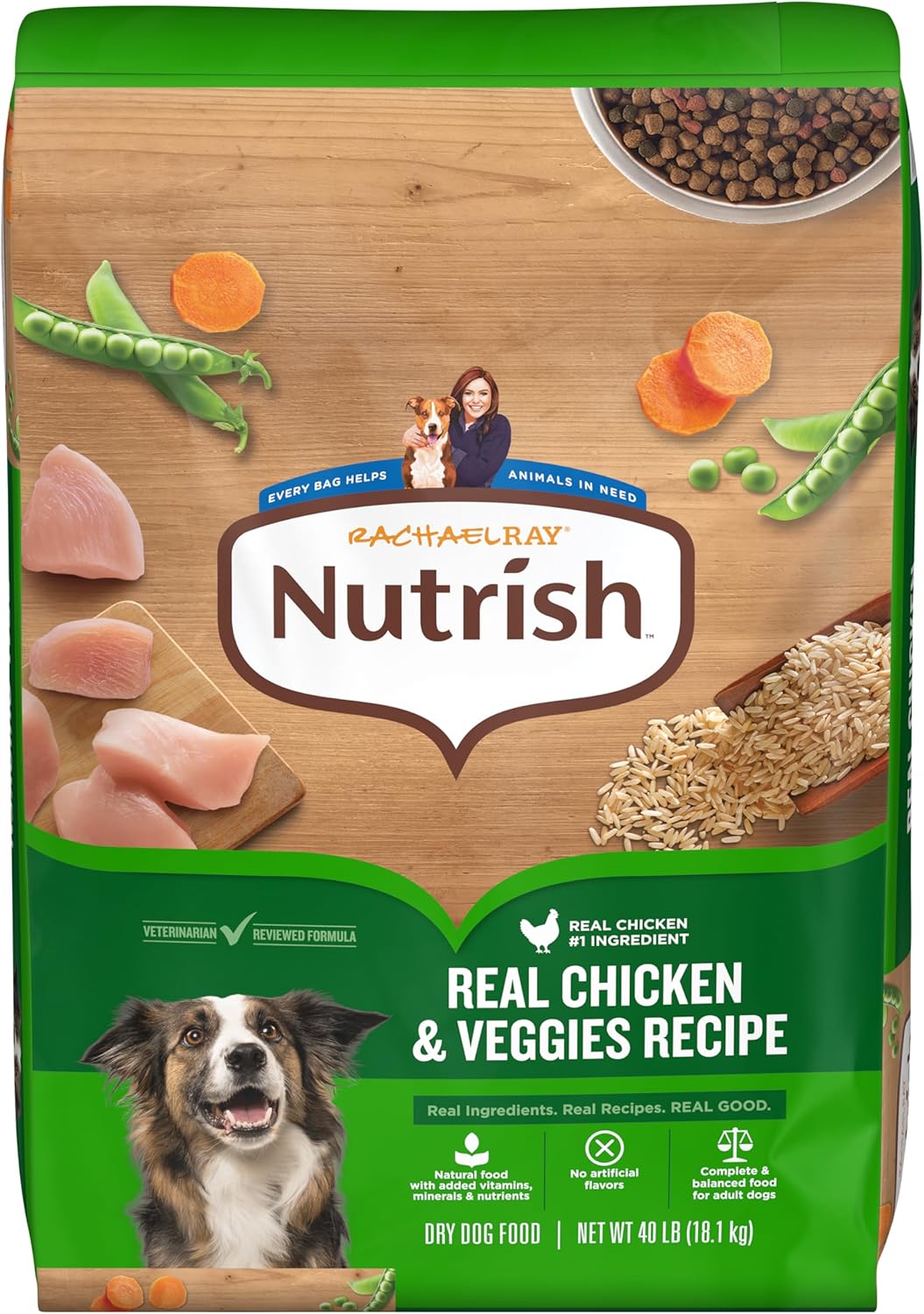 Rachael Ray Nutrish - Alimento para Perro Natural Seco