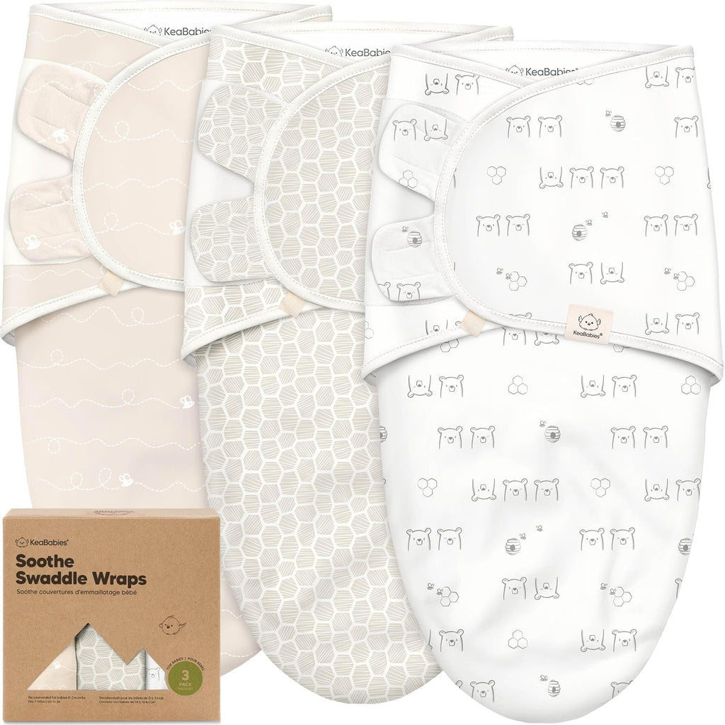 3 paquetes de sacos de dormir orgánicos para bebés - Mantas envolve...