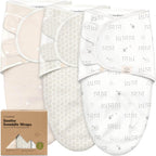 3 paquetes de sacos de dormir orgánicos para bebés - Mantas envolve...