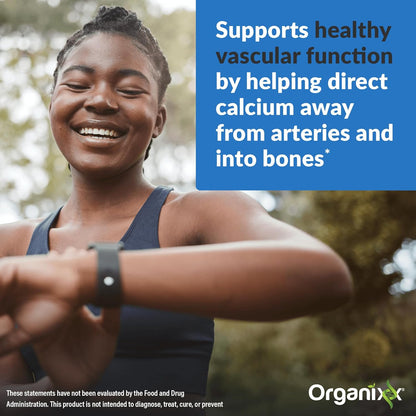 Organixx Suplemento D3 K2, apoya la salud ósea e inmunológica, fórm...