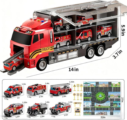 Juguetes para niños de 3, 4, 5, 6 años con autos de juguete fundido...
