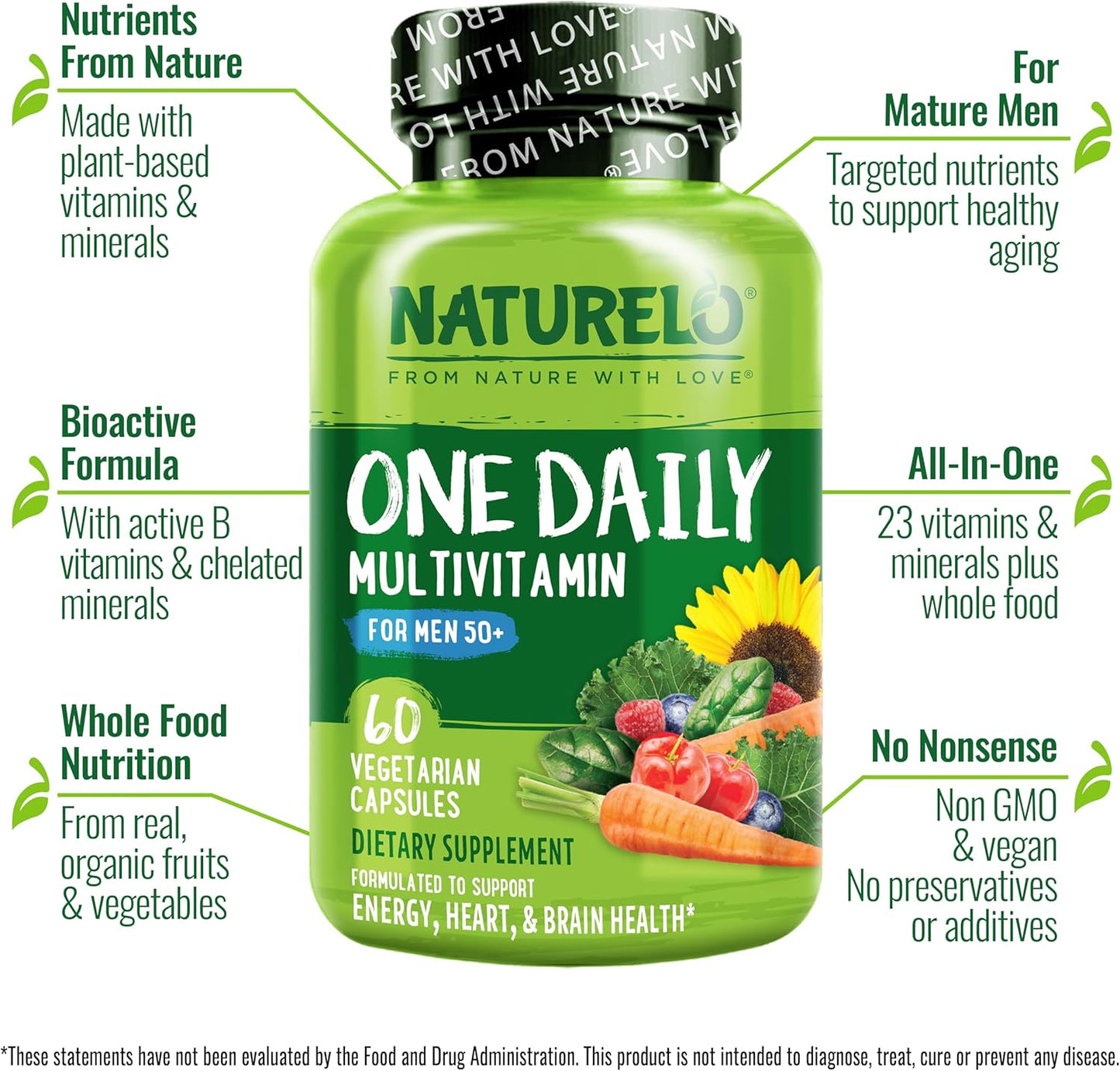 NATURELO - Multivitamínico diario para los hombres