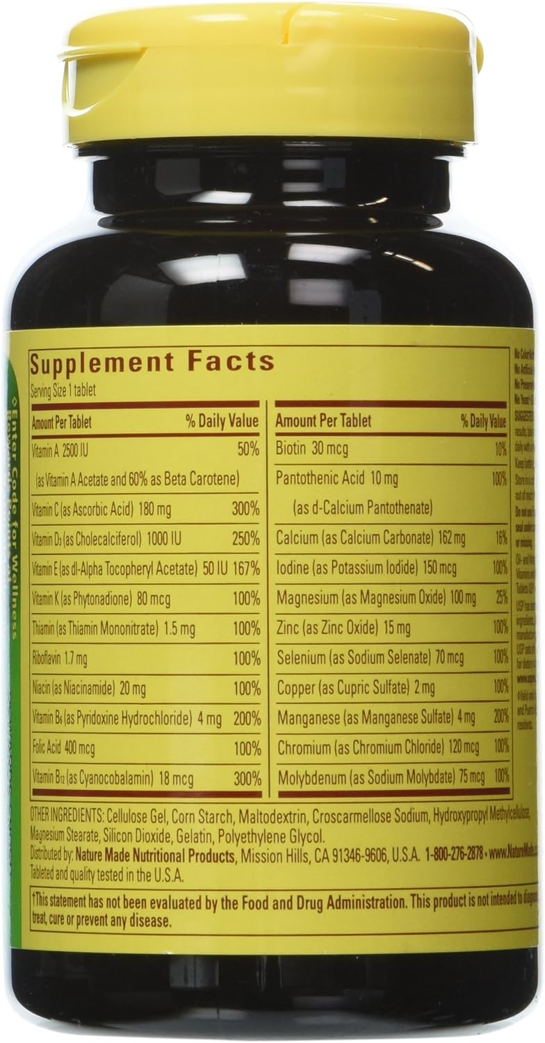 Nature Made Multivitamínico para él, multivitamínico para hombres p...
