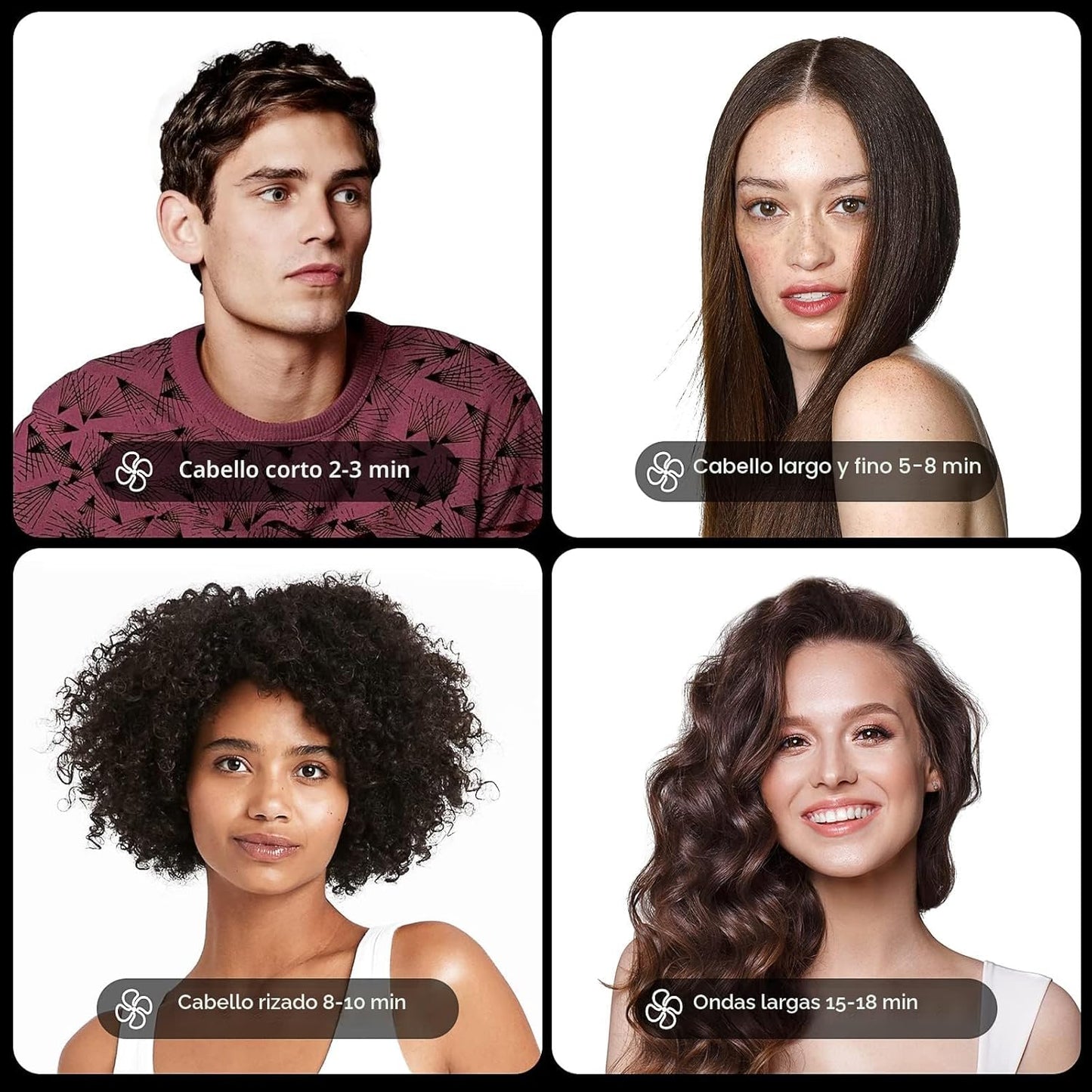 TYMO Secador de pelo con difusor para mujer, secador profesional de...