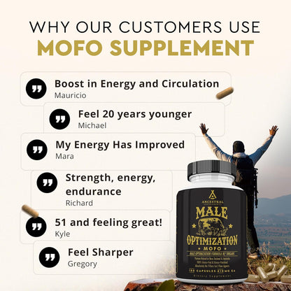 Ancestral Supplements Mofo, Suplementos para Hombres, Apoyo para Ni...