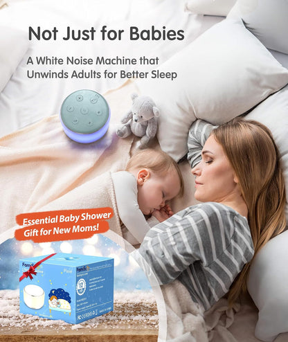 FamiSym Máquina de Ruido Blanco para Bebé para Dormir con Luz Noctu...