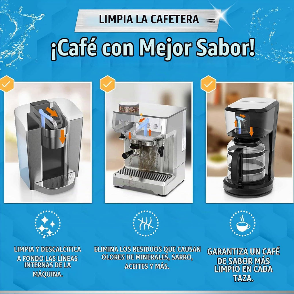 Tabletas descalcificadoras para cafetera, 24 unidades, compatibles...