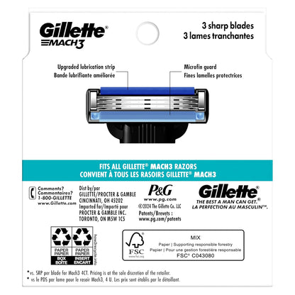 Gillette Mach3 - Recambios de maquinilla de afeitar para hombres, 1...
