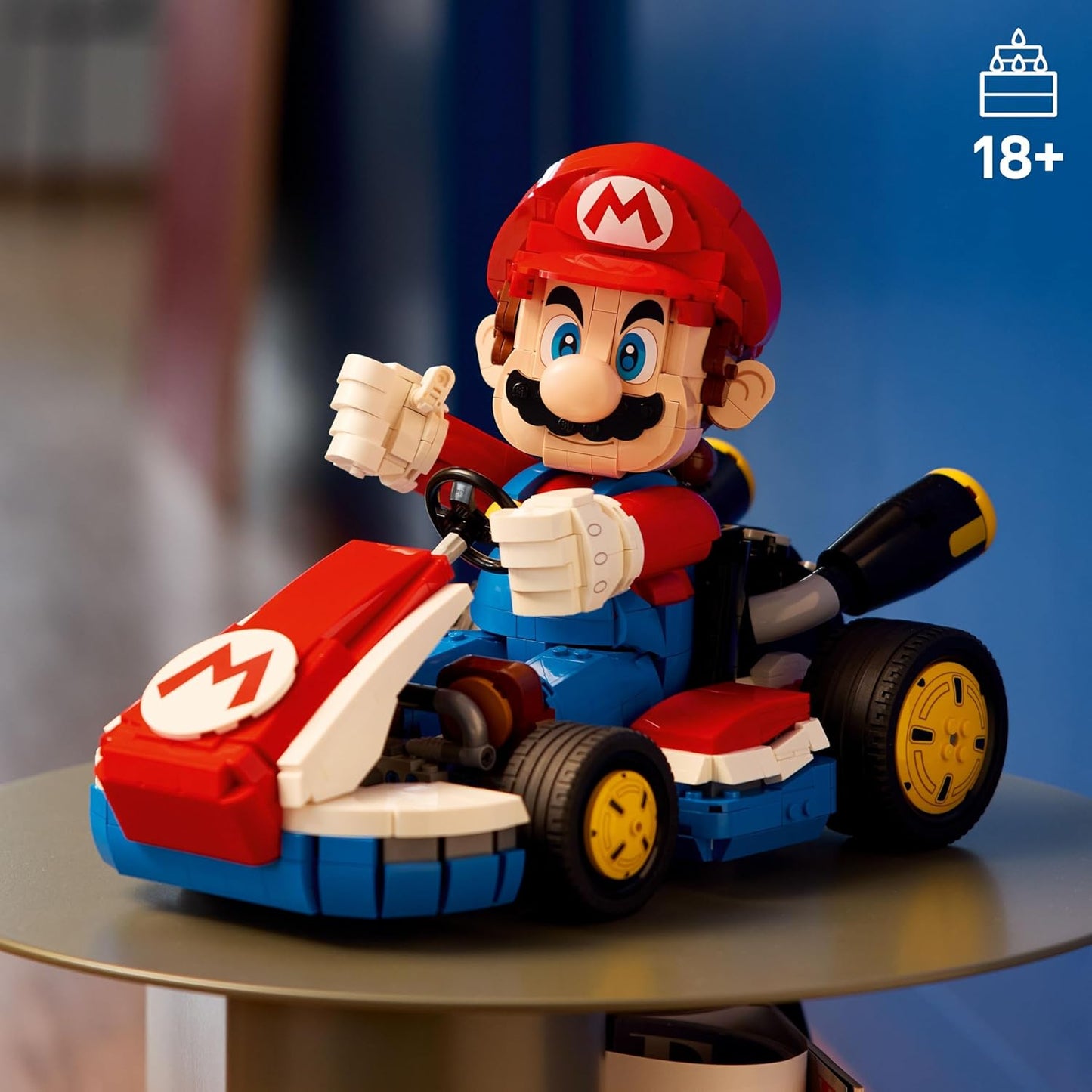 LEGO Super Mario: Mario Kart - Juego de construcción de Mario y kart estándar para adultos, estante de libros de bricolaje y decoración de habitación para hombres y mujeres, a partir de 18 años, idea