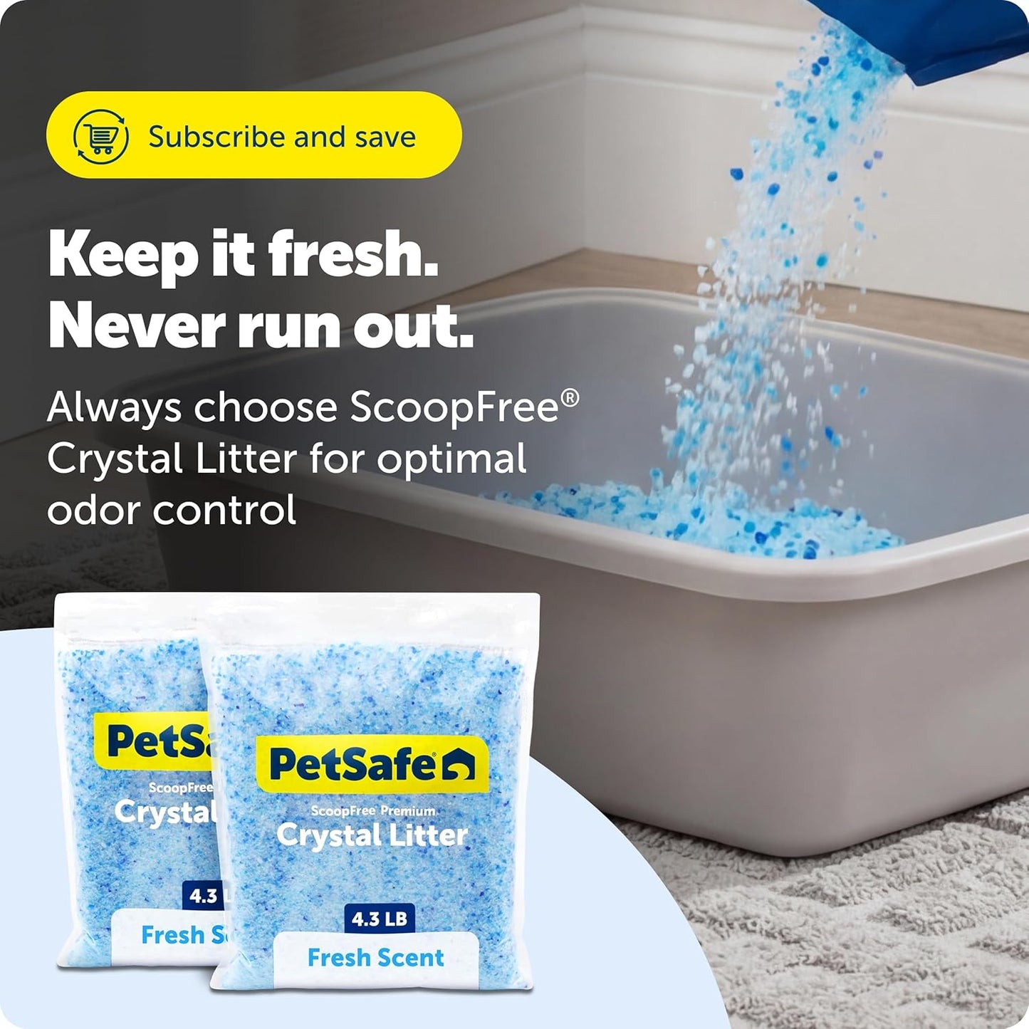 PetSafe ScoopFree Arena de Cristal Premium para Gatos - Supera a la...