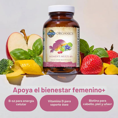 Garden of Life Multivitamin para mujeres de 40 años o más, vitamina...