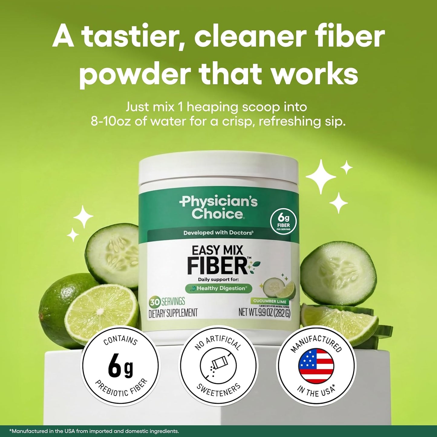 Physician's CHOICE Fibra Easy Mix para la salud digestiva y reg...