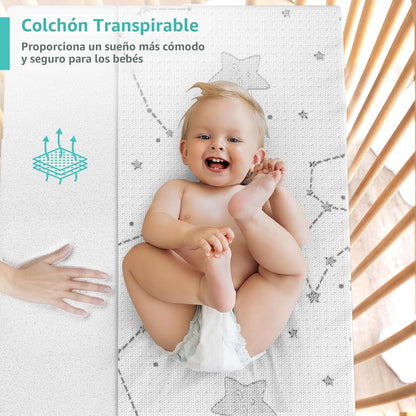 YENING Pack and Play - Cubrecolchón Baby Pack N Play Colchones para...