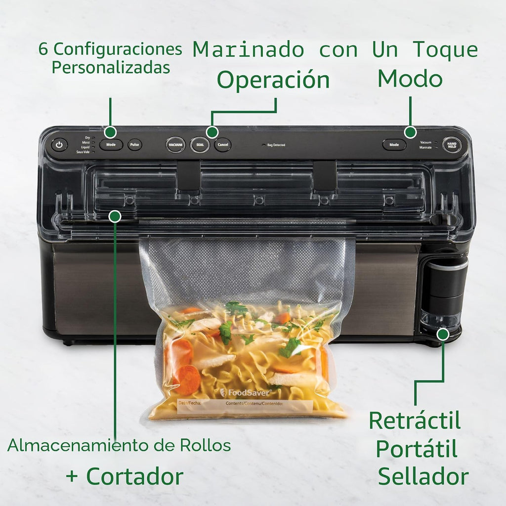 FoodSaver Elite All-in-One Liquid+™ Sellador al Vacío Todo en Uno c...