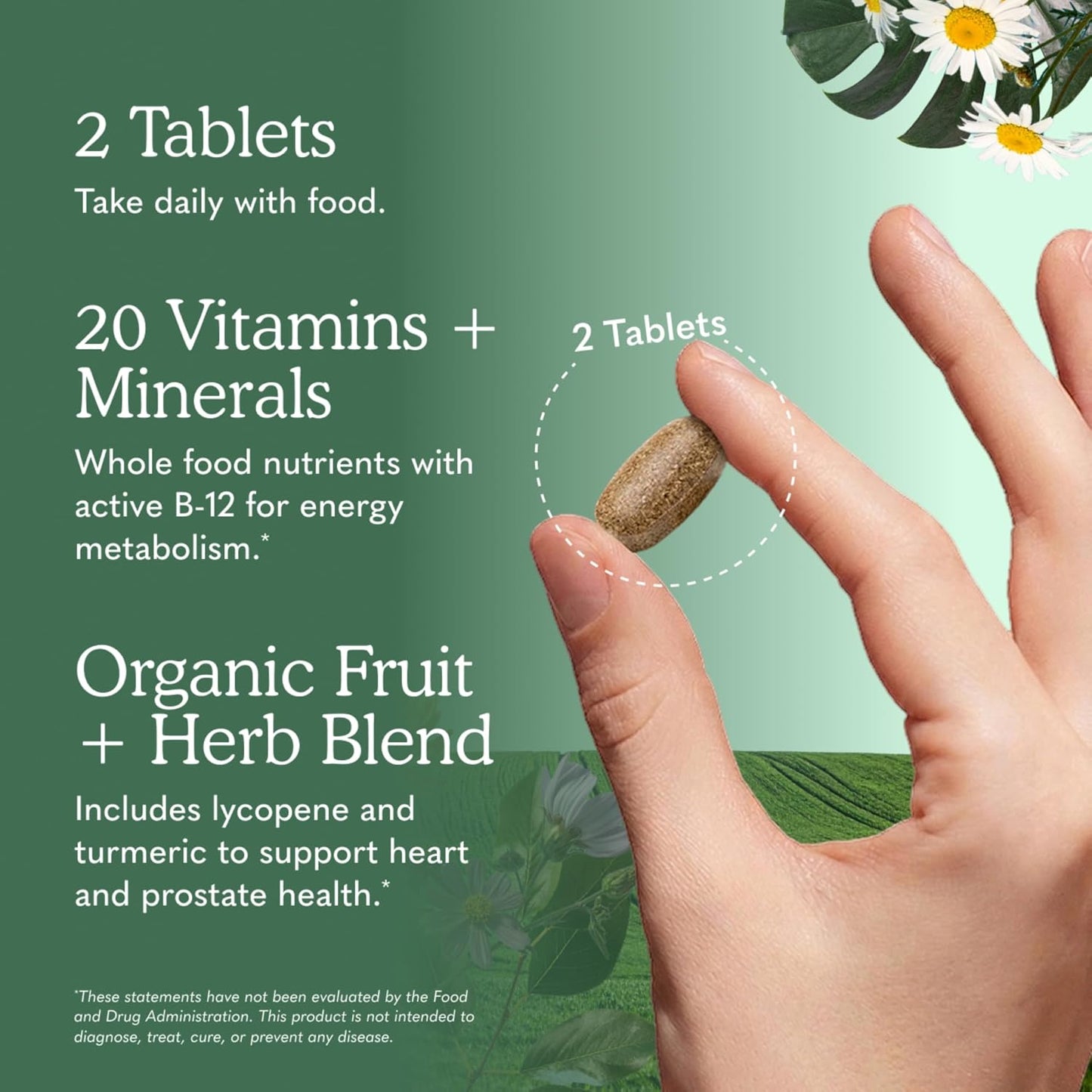 Garden of Life Organics Multivitamina de alimentos enteros orgánico...