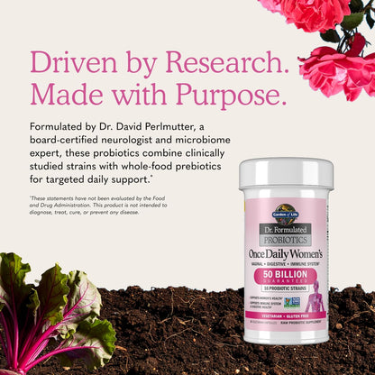 Probiotico Jardín de vida, suplemento para las mujeres, Formulado u...