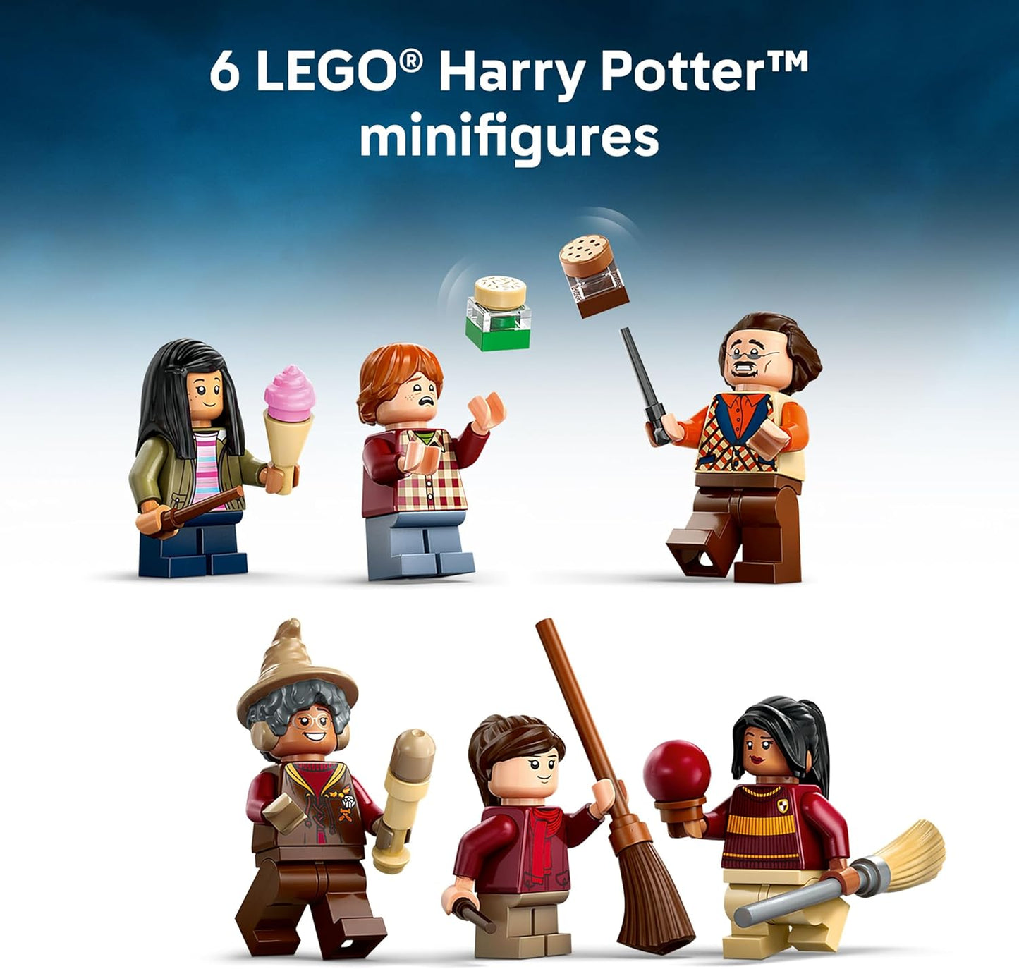 LEGO Harry Potter Suministros de Quidditch de Calidad y Heladería - Juguete para Niños - Set de Construcción del Callejón Diagon para Niños y Niñas de 8+ - Coleccionable de Harry Potter - Idea de