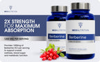 Meo Nutrition Suplemento de berberina de 1200 mg HCI - 60 cápsulas,...
