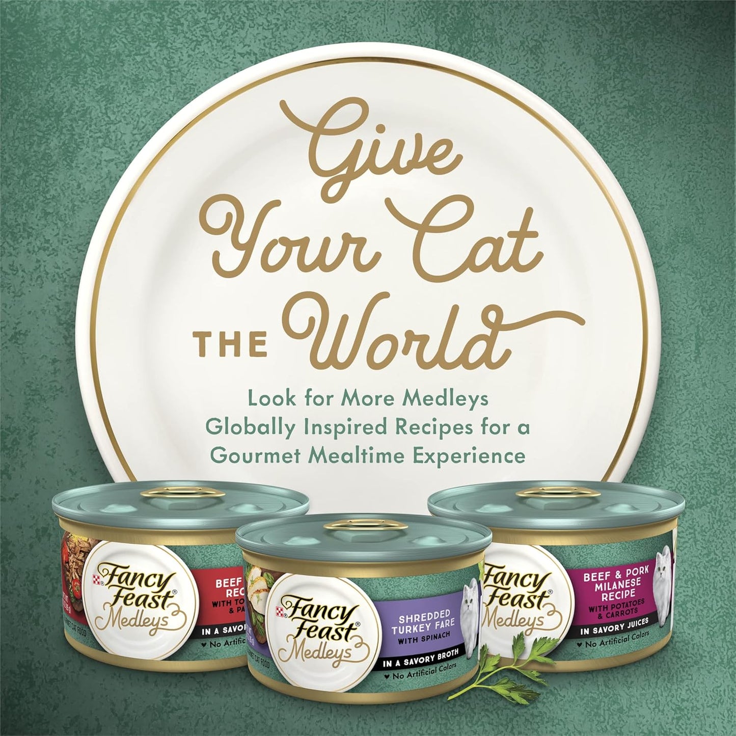 Purina Fancy Feast Medleys Taste of Italy - Paquete surtido de alim...