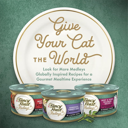 Purina Fancy Feast Medleys Taste of Italy - Paquete surtido de alim...
